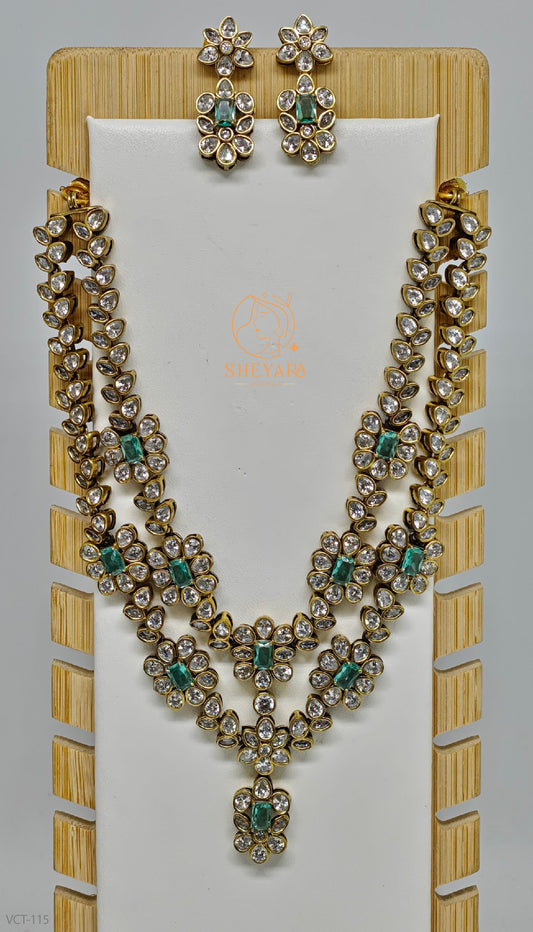 2 step design necklace