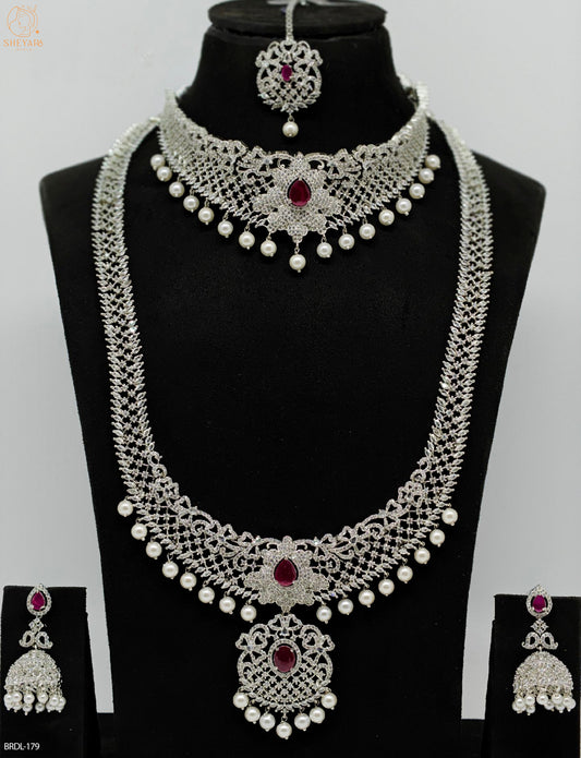 SILVER BRIDAL SET