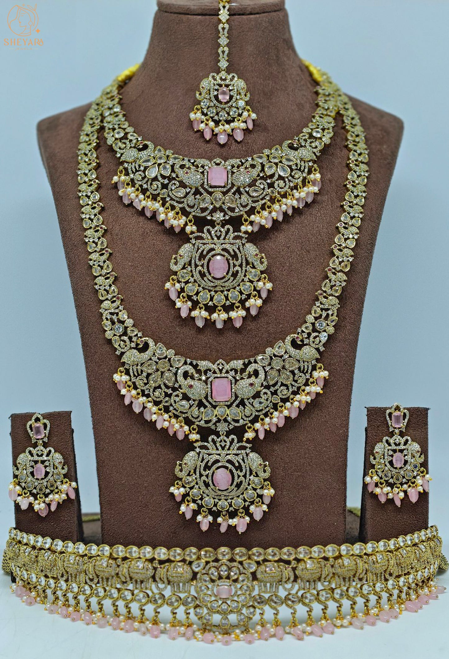 ELEPHANT DESIGN HEAVY QUALITY BRIDAL SET