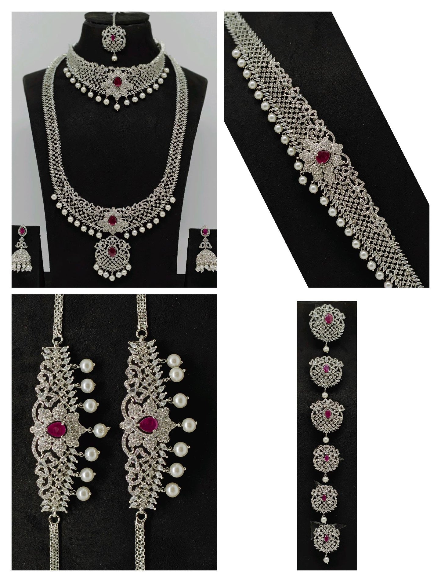 SILVER BRIDAL SET