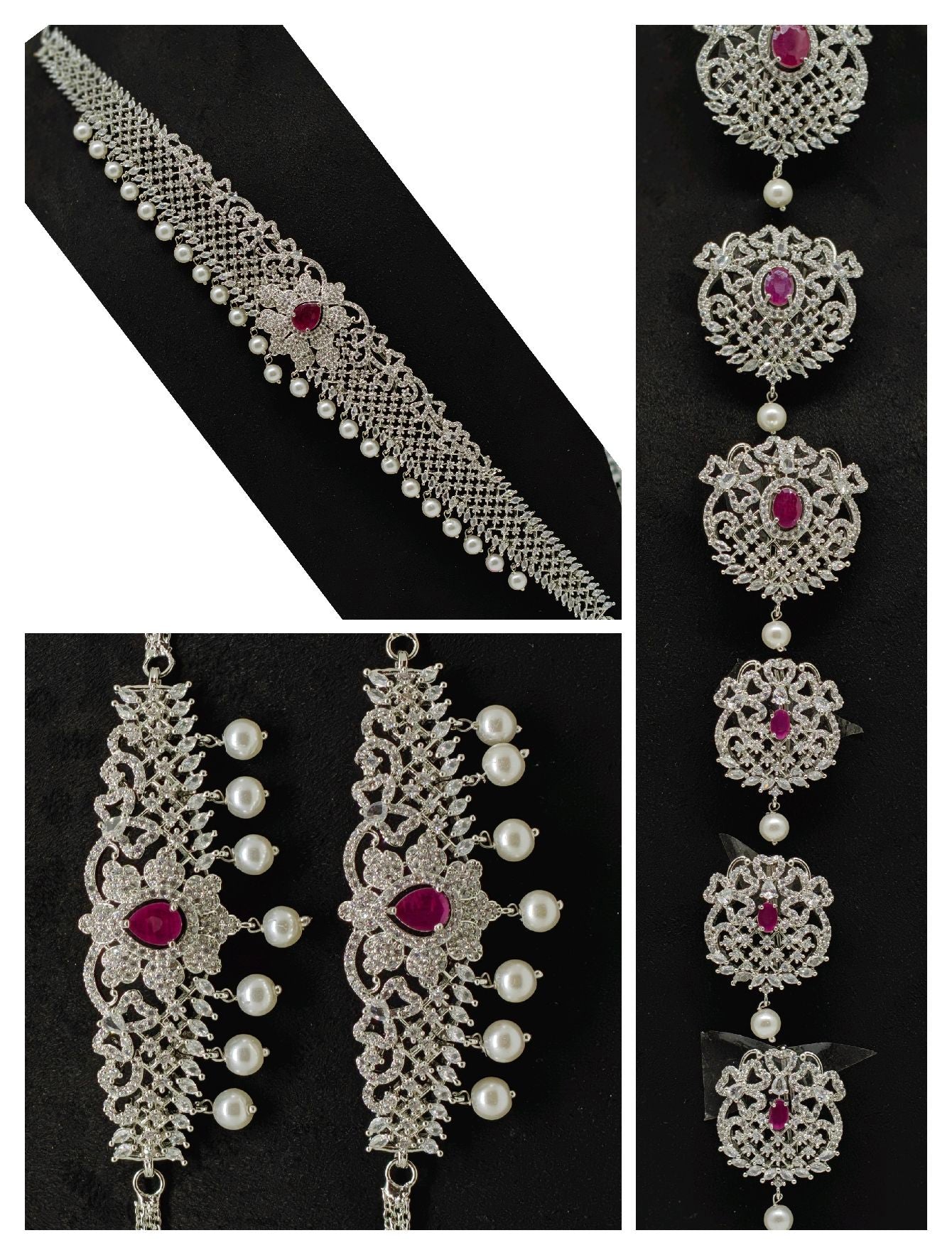 SILVER BRIDAL SET
