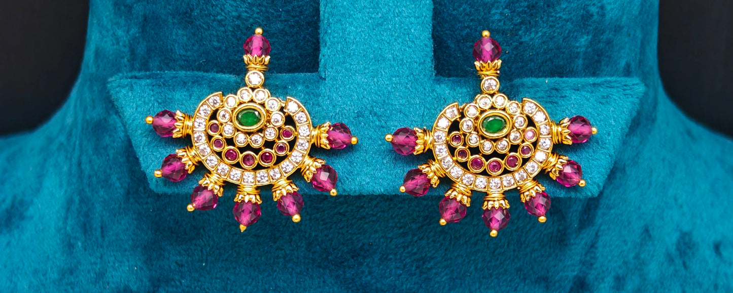 studded earrings