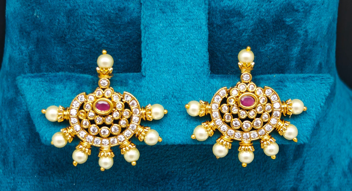studded earrings