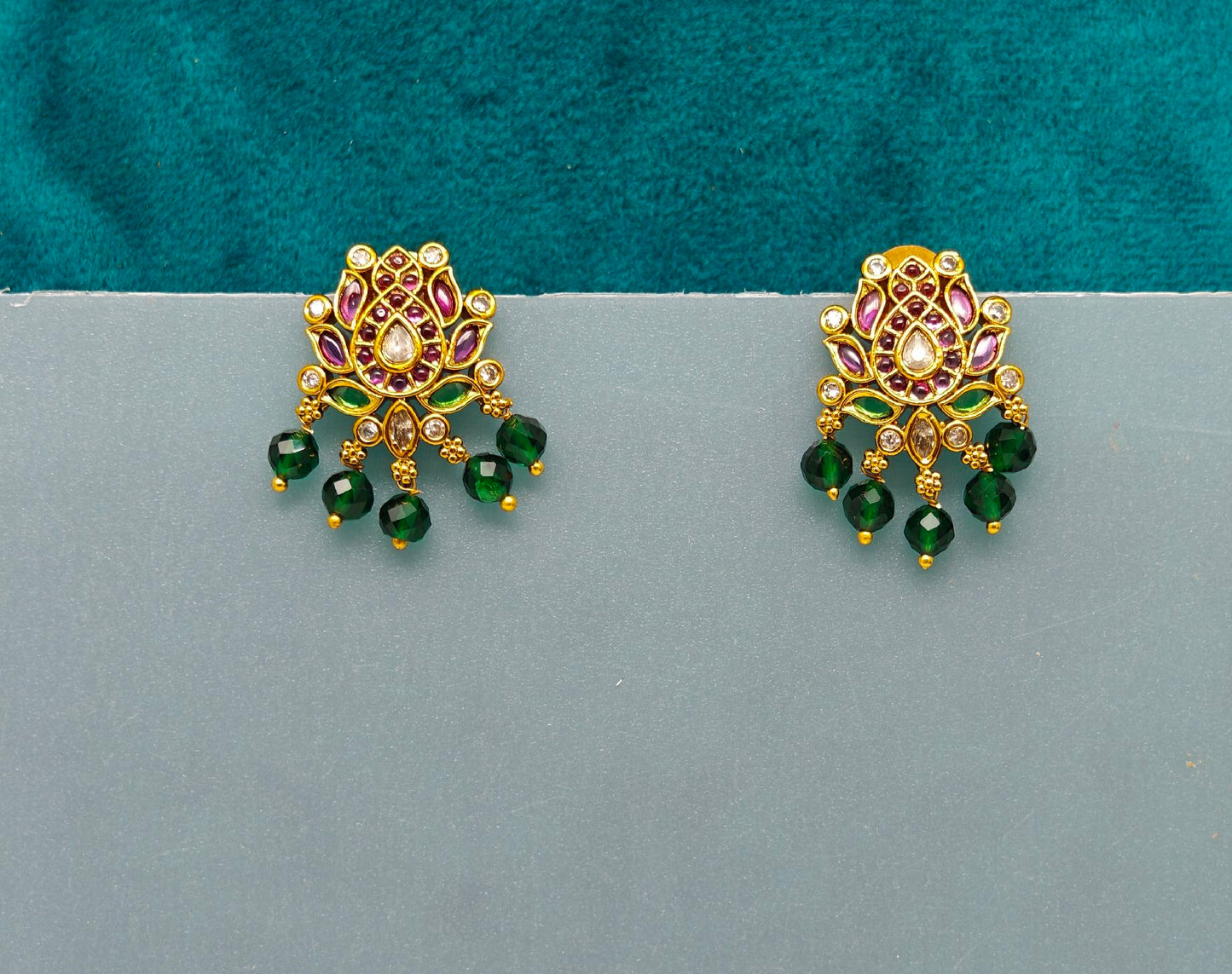 studded with lotus design