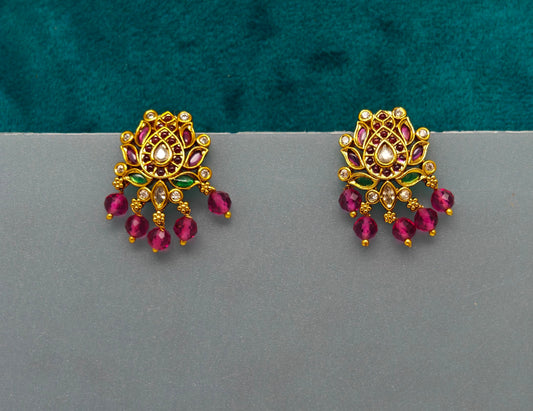 studded with lotus design
